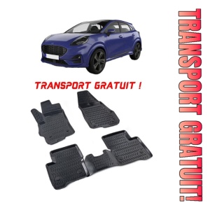 Ford Puma 2019-2025 Set 4 covorase auto din cauciuc tip tavita premium line 3D - Transport Gratuit!