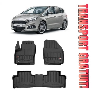 Ford S-Max I, Van, Din 05.2006 - 08.2015 , Set Covorase Auto Tip Tavita Premium 3D, din cauciuc