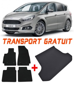 Ford S-Max Set Covorase + tavita portbagaj auto Ford S-Max I fabricatie 05.2006 - 08.2015, caroserie van, 7 locuri, rand 3 culcat accesorii pentru autoturismul tau - masina v1532