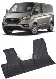 Ford Tourneo Custom fabricat din 01.2018 - Prezent, Van, Cutie Automata, set covorase auto dedicate, din cauciuc 100% Premium accesorii pentru autoturismul tau - masina v152696