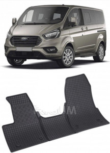 Ford Tourneo Custom fabricat din 02.2018 - Prezent, Van, 2-3 Locuri, Automat, set covorase auto dedicate, din cauciuc 100% Premium accesorii pentru autoturismul tau - masina v152704
