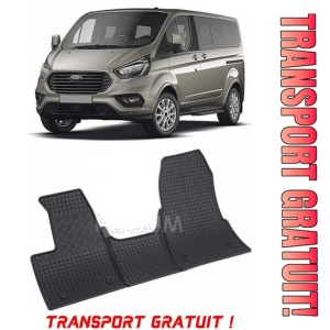 Ford Tourneo Custom fabricat din 2018 - Prezent (Cutie Automata), set covorase auto dedicate, din cauciuc 100% Premium - Transport Gratuit