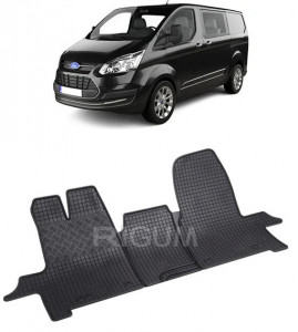Ford Tourneo Custom, Van, fabricat din 01.2013 - Prezent, 2 Locuri, set covorase auto dedicate, din cauciuc 100% Premium accesorii pentru autoturismul tau - masina v156638