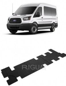 Ford Transit Custom, Van, fabricat din 2018 - Prezent, Rand 3, set covorase auto dedicate, din cauciuc 100% Premium accesorii pentru autoturismul tau - masina v156044