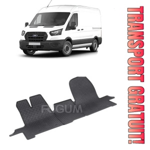Ford Transit, Van, fabricat din 2015 - 2020, 3 Locuri, set covorase auto dedicate, din cauciuc 100% Premium