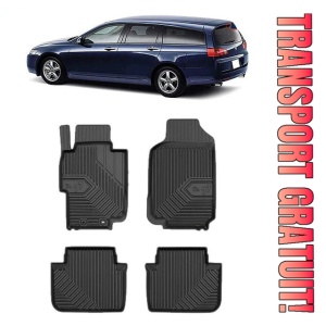 Honda ACCord VII Din 2003 - 08.2008, Combi , Set Covorase Auto Tip Tavita Premium 3D, din cauciuc