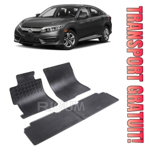 Honda CIVIc Ix, Sedan, fabricat din 03.2012 - 04.2017, set covorase auto dedicate, din cauciuc 100% Premium