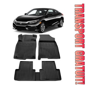 Honda Civic (Sedan/Hatchback) (2017-2022) Set covorase auto cauciuc G.Modern Line 3D