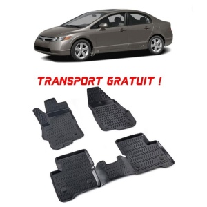 Honda Civic Sedan VIII 2005-2011 Set 4 covorase auto din cauciuc tip tavita premium line 3D - Transport Gratuit! accesorii pentru autoturismul tau - masina v49059