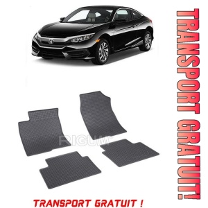 Honda CIVIc X, Hatchback, fabricat din 03.2017 - Prezent, set covorase auto dedicate, din cauciuc 100% Premium - Transport Gratuit