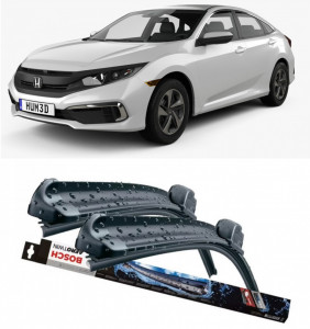 Honda Civic Xi Hatchback Set 2 stergatoare parbriz Bosch Bosch Aerotwin 60 cm/47.5 cm compatibile cu Honda Civic Xi Hatchback (Fl) din 2022 (60 cm / 47.5 cm) accesorii pentru autoturismul tau - masina v126734
