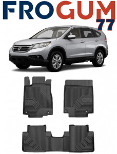 Honda Cr-V IV Din 2015 - 09.2018, Suv , Set Covorase Auto Tip Tavita Premium 3D, din cauciuc accesorii pentru autoturismul tau - masina v166539