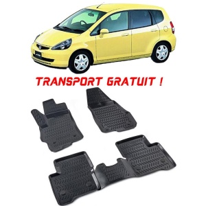 Honda Fit 2001-2008 Set 4 covorase auto din cauciuc tip tavita premium line 3D - Transport Gratuit!