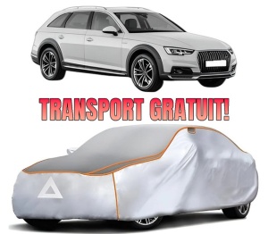 Husa Prelata Antigrindina Auto AUDI A4 Allroad B9 (8WH, 8WJ) din 2016-2020, Protectie auto contra intemperiilor la grindina, Waterproof, 4x Stickere auto AUDI