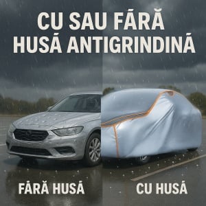 Husa Prelata Antigrindina Auto AUDI Q5 Van (FYB, FYG) din 2017-2020, Protectie auto contra intemperiilor la grindina, Waterproof, 4x Stickere auto AUDI - Img 5