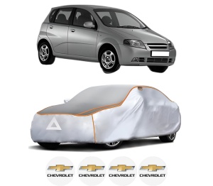 Husa Prelata Antigrindina Auto CHEVROLET AVEO / KALOS Hatchback (T200) din 2003-2008, Protectie auto contra intemperiilor la grindina, Waterproof, 4x Stickere auto CHEVROLET - Img 2
