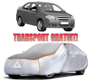 Husa Prelata Antigrindina Auto CHEVROLET AVEO / KALOS Hatchback (T250, T255) din 2006-2012, Protectie auto contra intemperiilor la grindina, Waterproof, 4x Stickere auto CHEVROLET
