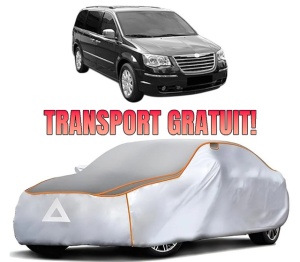 Husa Prelata Antigrindina Auto CHRYSLER GRAND VOYAGER V (RT) din 2008-2011, Protectie auto contra intemperiilor la grindina, Waterproof, 4x Stickere auto CHRYSLER