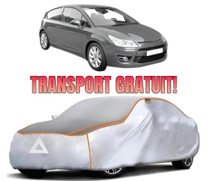 Husa Prelata Antigrindina Auto CITROEN C4 Coupe (LA_) din 2004-2011, Protectie auto contra intemperiilor la grindina, Waterproof, 4x Stickere auto CITROEN - Img 1