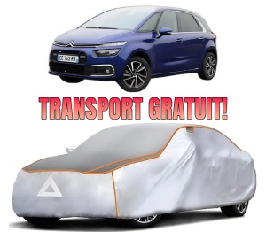 Husa Prelata Antigrindina Auto CITROEN C4 PICASSO II din 2013-2018, Protectie auto contra intemperiilor la grindina, Waterproof, 4x Stickere auto CITROEN
