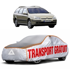 Husa Prelata Antigrindina Auto CITROEN C5 II Estate Van (RE_) din 2004-2008, Protectie auto contra intemperiilor la grindina, Waterproof, 4x Stickere auto CITROEN