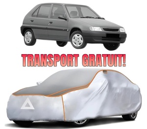 Husa Prelata Antigrindina Auto CITROEN SAXO (S0, S1) din 1996-2004, Protectie auto contra intemperiilor la grindina, Waterproof, 4x Stickere auto CITROEN