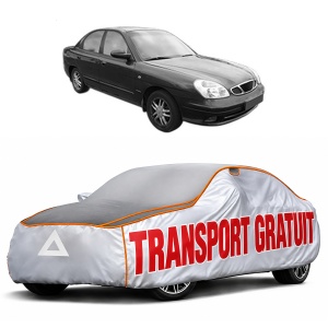 Husa Prelata Antigrindina Auto DAEWOO NUBIRA (J150) din 1999-2002, Protectie auto contra intemperiilor la grindina, Waterproof, 4x Stickere auto DAEWOO