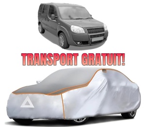 Husa Prelata Antigrindina Auto FIAT DOBLO MPV (119_, 223_) din 2001-2005, Protectie auto contra intemperiilor la grindina, Waterproof, 4x Stickere auto FIAT