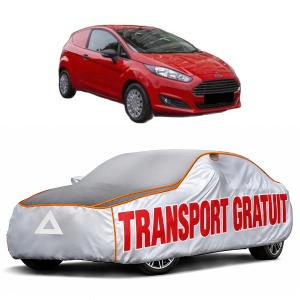 Husa Prelata Antigrindina Auto FORD FIESTA VII Van din 2018-2020, Protectie auto contra intemperiilor la grindina, Waterproof, 4x Stickere auto FORD