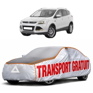 Husa Prelata Antigrindina Auto FORD KUGA II (DM2) din 2013-2019, Protectie auto contra intemperiilor la grindina, Waterproof, 4x Stickere auto FORD