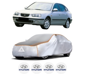 Husa Prelata Antigrindina Auto HYUNDAI ELANTRA III (XD) din 2000-2006, Protectie auto contra intemperiilor la grindina, Waterproof, 4x Stickere auto HYUNDAI - Img 2