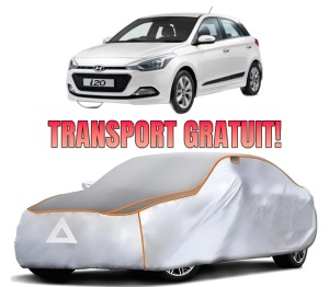 Husa Prelata Antigrindina Auto HYUNDAI i20 II Coupe (GB) din 2015-2021, Protectie auto contra intemperiilor la grindina, Waterproof, 4x Stickere auto HYUNDAI