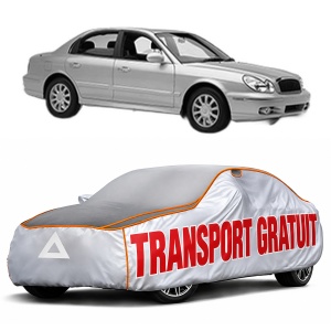 Husa Prelata Antigrindina Auto HYUNDAI SONATA IV (EF) din 1998-2004, Protectie auto contra intemperiilor la grindina, Waterproof, 4x Stickere auto HYUNDAI