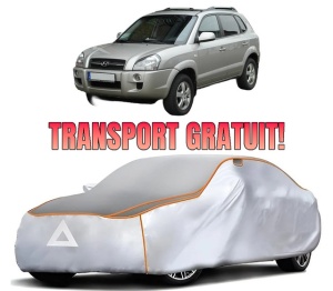 Husa Prelata Antigrindina Auto HYUNDAI TUCSON SUV Van (JM) din 2004-2010, Protectie auto contra intemperiilor la grindina, Waterproof, 4x Stickere auto HYUNDAI