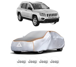Husa Prelata Antigrindina Auto JEEP COMPASS (MK49) din 2006-2011, Protectie auto contra intemperiilor la grindina, Waterproof, 4x Stickere auto JEEP - Img 2