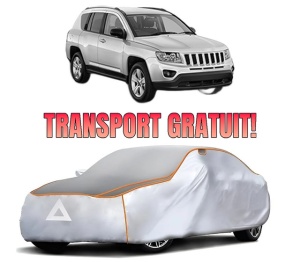 Husa Prelata Antigrindina Auto JEEP COMPASS (MK49) din 2006-2011, Protectie auto contra intemperiilor la grindina, Waterproof, 4x Stickere auto JEEP
