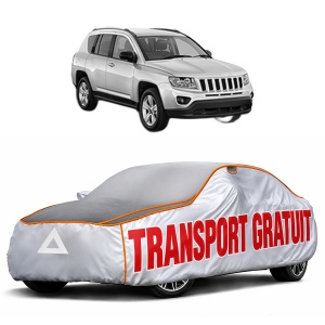 Husa Prelata Antigrindina Auto JEEP COMPASS (MK49) din 2006-2011, Protectie auto contra intemperiilor la grindina, Waterproof, 4x Stickere auto JEEP