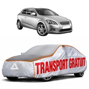 Husa Prelata Antigrindina Auto KIA CEE'D Hatchback (ED) din 2006-2012, Protectie auto contra intemperiilor la grindina, Waterproof, 4x Stickere auto KIA