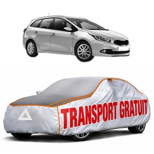 Husa Prelata Antigrindina Auto KIA CEE'D Sportswagon (JD) din 2012-2018, Protectie auto contra intemperiilor la grindina, Waterproof, 4x Stickere auto KIA