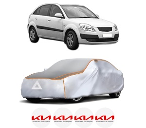 Husa Prelata Antigrindina Auto KIA RIO II (JB) din 2005-2011, Protectie auto contra intemperiilor la grindina, Waterproof, 4x Stickere auto KIA - Img 2