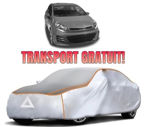 Husa Prelata Antigrindina Auto KIA RIO III Hatchback Van (UB) din 2011-2017, Protectie auto contra intemperiilor la grindina, Waterproof, 4x Stickere auto KIA