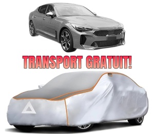 Husa Prelata Antigrindina Auto KIA STINGER (CK) din 2017-2018, Protectie auto contra intemperiilor la grindina, Waterproof, 4x Stickere auto KIA