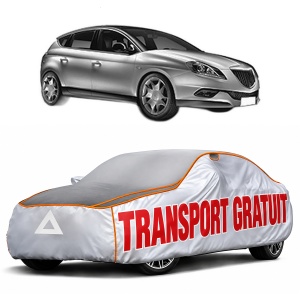 Husa Prelata Antigrindina Auto LANCIA DELTA III (844_) din 2008-2014, Protectie auto contra intemperiilor la grindina, Waterproof, 4x Stickere auto LANCIA
