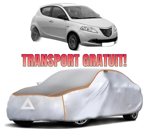 Husa Prelata Antigrindina Auto LANCIA YPSILON (312_) din 2011-2021, Protectie auto contra intemperiilor la grindina, Waterproof, 4x Stickere auto LANCIA