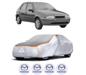 Husa Prelata Antigrindina Auto MAZDA 121 III Hatchback Van (JASM, JBSM) din 1996-2002, Protectie auto contra intemperiilor la grindina, Waterproof, 4x Stickere auto MAZDA - Img 2