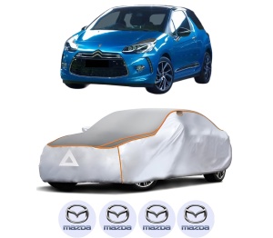 Husa Prelata Antigrindina Auto MAZDA 3 Hatchback Van (BM) din 2015-2016, Protectie auto contra intemperiilor la grindina, Waterproof, 4x Stickere auto MAZDA - Img 2