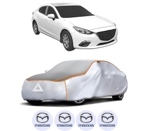 Husa Prelata Antigrindina Auto MAZDA 3 Saloon (BP_) din 2018-2021, Protectie auto contra intemperiilor la grindina, Waterproof, 4x Stickere auto MAZDA - Img 2