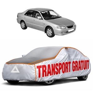 Husa Prelata Antigrindina Auto MAZDA 626 V (GF) din 1997-2002, Protectie auto contra intemperiilor la grindina, Waterproof, 4x Stickere auto MAZDA