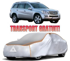 Husa Prelata Antigrindina Auto MERCEDES-BENZ GL-CLASS (X164) din 2006-2012, Protectie auto contra intemperiilor la grindina, Waterproof, 4x Stickere auto MERCEDES-BENZ