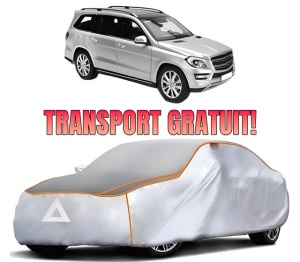 Husa Prelata Antigrindina Auto MERCEDES-BENZ GL-CLASS (X166) din 2012-2015, Protectie auto contra intemperiilor la grindina, Waterproof, 4x Stickere auto MERCEDES-BENZ